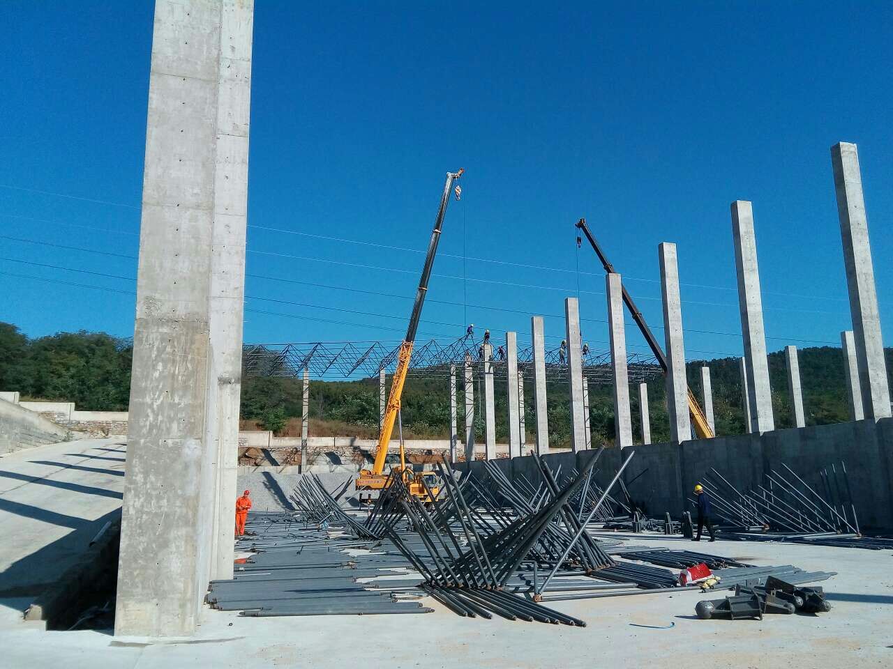 运城搅拌站网架